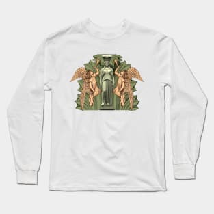 Caryatid with Acanthus and Annunciation Angels Long Sleeve T-Shirt